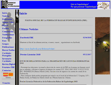 Tablet Screenshot of federaciobalearespeleologia.org